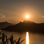 Pak Beng - Sunset over Mekong River